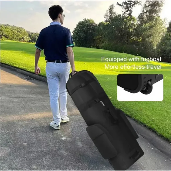 Golf Club Bag For Flying Golf Putters Carry Bag For Traveling Wear-Resistant Large Capacity Zipper Airline Golf Bag With Wheels - Image 5