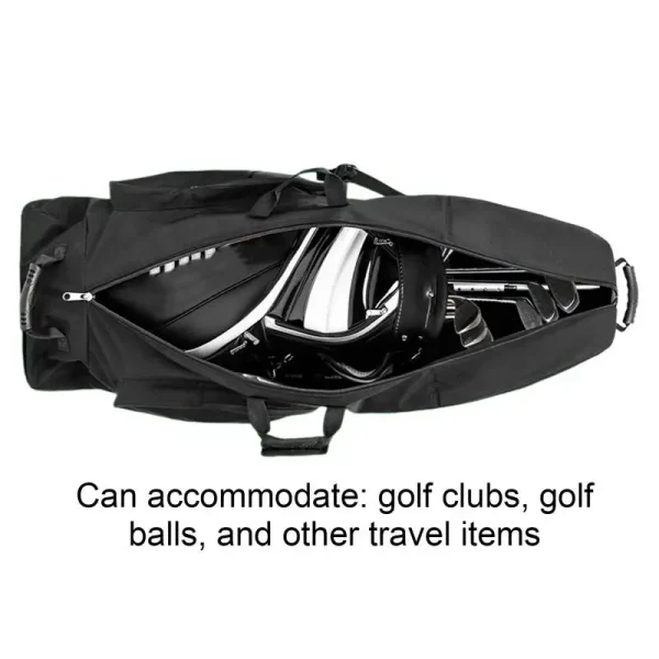 Golf Club Bag For Flying Golf Putters Carry Bag For Traveling Wear-Resistant Large Capacity Zipper Airline Golf Bag With Wheels - Image 3
