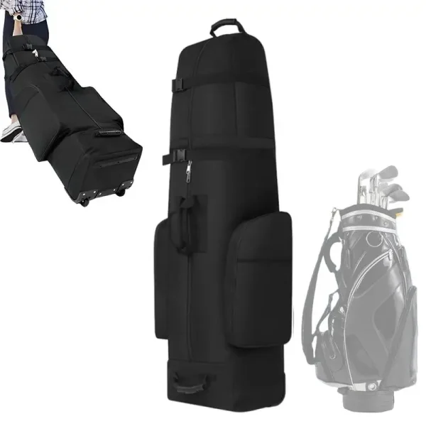 Golf Club Bag For Flying Golf Putters Carry Bag For Traveling Wear-Resistant Large Capacity Zipper Airline Golf Bag With Wheels