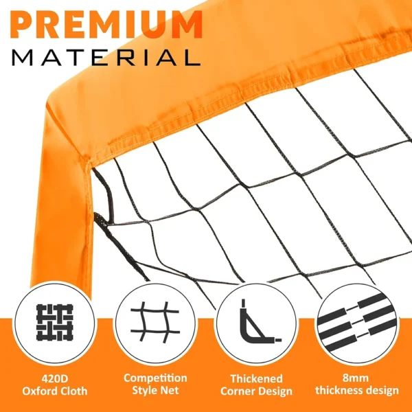 1pcs Portable Soccer Goals for Backyard Indoor and Outdoor Pop Up Soccer Goals Foldable Mobile Training Football Net - Image 9