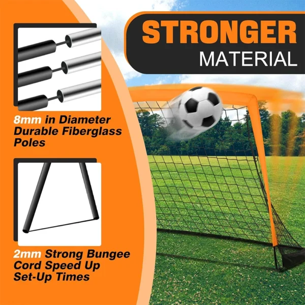 1pcs Portable Soccer Goals for Backyard Indoor and Outdoor Pop Up Soccer Goals Foldable Mobile Training Football Net - Image 5