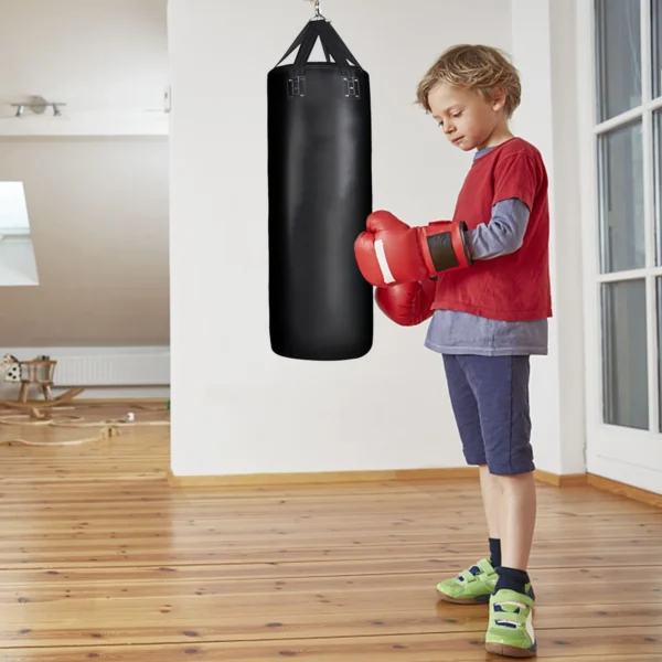Heavy Duty Punching Bag for Adult Pear Shape Sandbag Indoor Garden PU Leather Boxing Bag for Trainning Kickboxing Muay Thai - Image 4