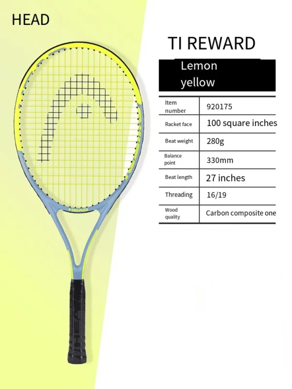 HEAD 2023 new carbon tennis racket for men women Tenis Raquete blue - Image 3