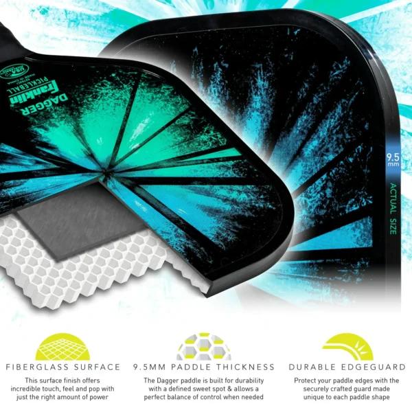 Franklin Sports Pickleball Paddle y Juego de Pelota - Image 2