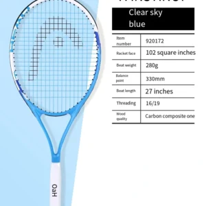 HEAD 2023 new carbon tennis racket for men women Tenis Raquete blue