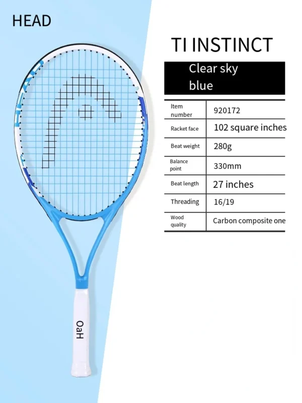 HEAD 2023 new carbon tennis racket for men women Tenis Raquete blue
