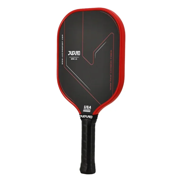 JUCIAO Thermoformed Unibody T700 Raw Carbon Fiber USAPA Approved Pickleball Paddle Spin Textured Surface With Foam Edge