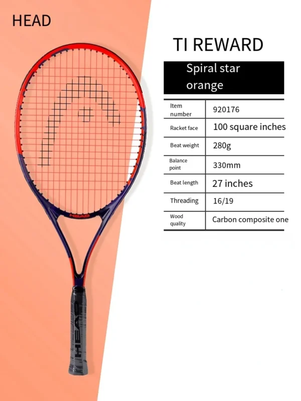 HEAD 2023 new carbon tennis racket for men women Tenis Raquete blue - Image 2