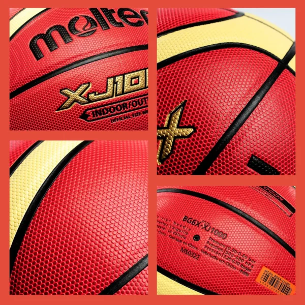 Original Molten Basketball XJ1000 Size 6, 7 Indoor/Outdoor Training Wear-Resistant Basketball - Image 2
