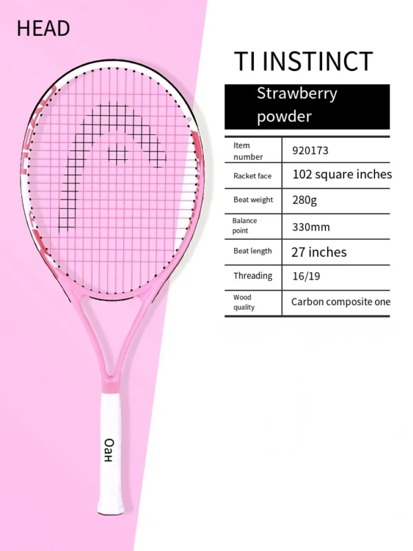 HEAD 2023 new carbon tennis racket for men women Tenis Raquete blue - Image 5