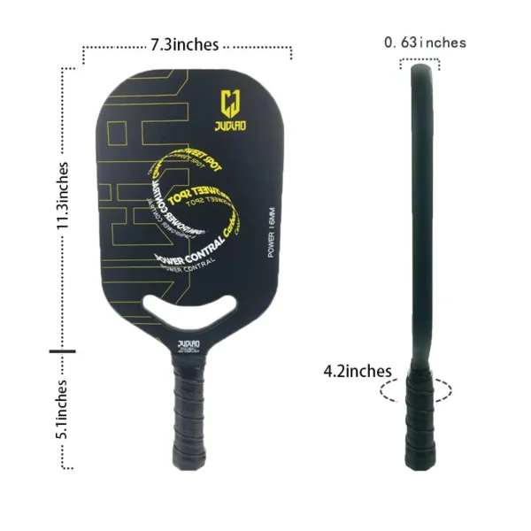Thermoformed Pickleball Paddle With High Grit & Spin Unibody Edgeless Design Increase The Sweet Spot Pickleball Racket - Image 4