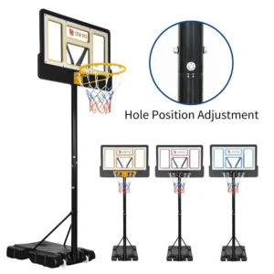 Portable Basketball Hoop with Wheel Basketball Goals 4.4-10 FT Height Adjustable