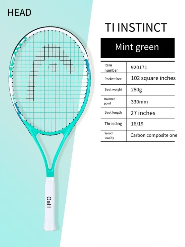 HEAD 2023 new carbon tennis racket for men women Tenis Raquete blue - Image 6