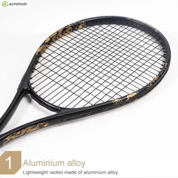 ALPSPORT JL T800 Carbon Fiber Tennis Racket 18K, Professional Training Racket with Bag & Adjustable Strap (Men & Women) - Image 6